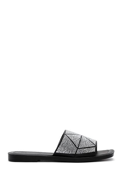 Derimod Black Stone Detailed Women's Slippers - 24sfe 465414