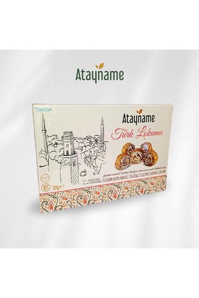 ATAYNAME Sesame Coated Tahini Sultan Sarma Turkish Delight 300 g