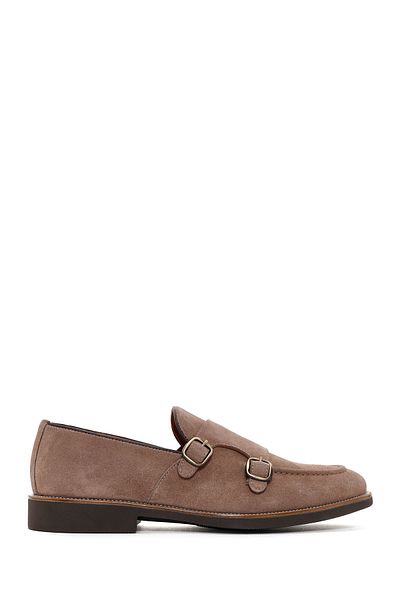 Derimod Men's Suede Leather Casual Loafer - Mink 24sfd613110