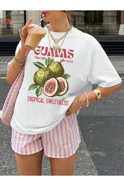 npLStore Tricou oversize 100% bumbac cu imprimeu unisex