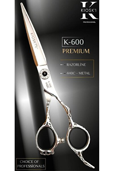 KİOSKİ Kioski Profesyonel Premium Lüks Makas 440-C 6 Numara K-600
