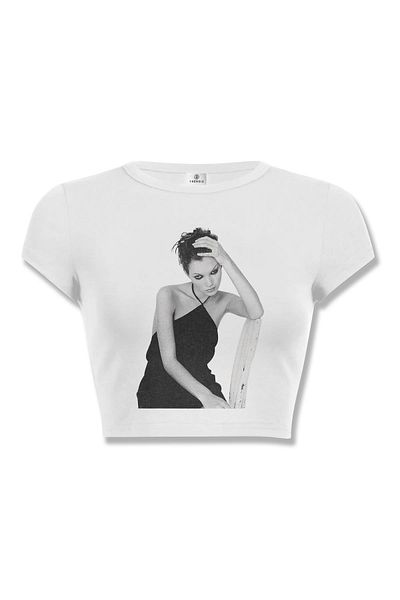 Trendiz Femeie Kate Moss 90's Crop White