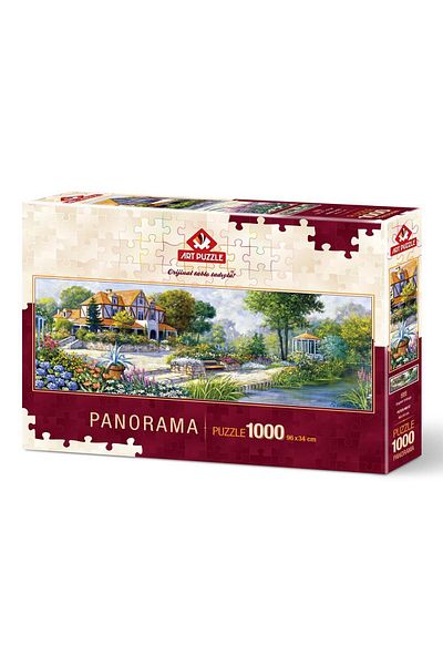 Art Puzzle English Cottage 1000 Piece Panorama Puzzle