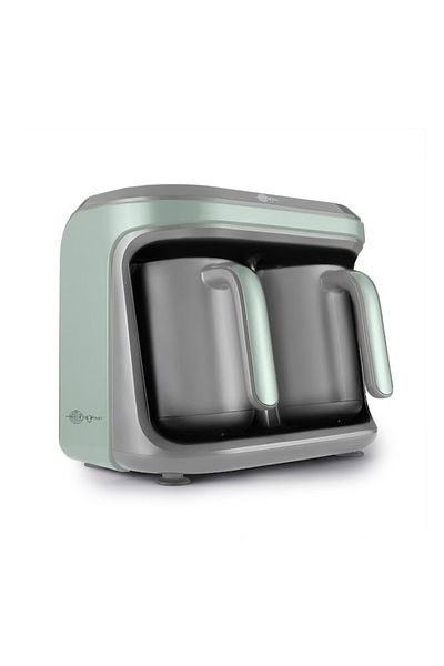 Karaca Soft Green 10 Cup Capacity Hüp Düet Turkish Coffee Machine