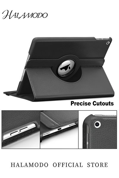 HALAMODO Tablet Protective Case Compatible with iPad Pro 360 Degree Rotating Case Cover Adjustable Tablet Sta