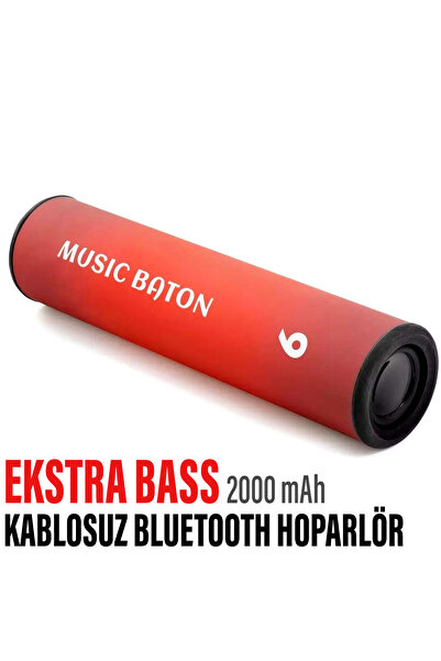 EXENAR Kablosuz Silindir Bluetooth Hoparlör Speaker Ekstra Bass Ses Bombası 2...