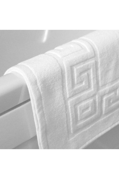 Kotonia Home Set 6 prosoape Hotel - Greek Border, 50x90 cm, 100% bumbac, Alb