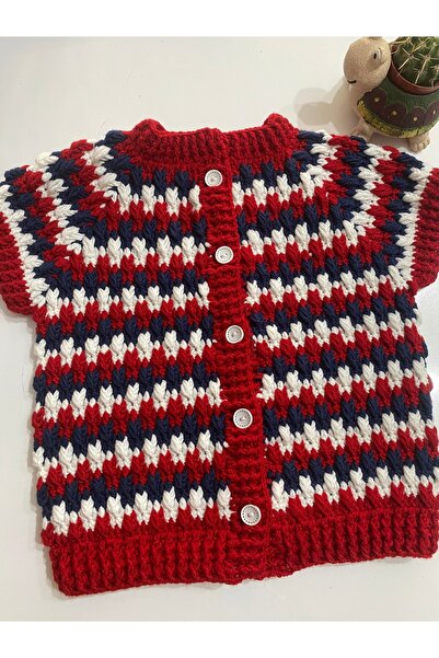 TrendYünEvi El Örgüsü Bebek Yeleği (1,5 - 2 yaş)