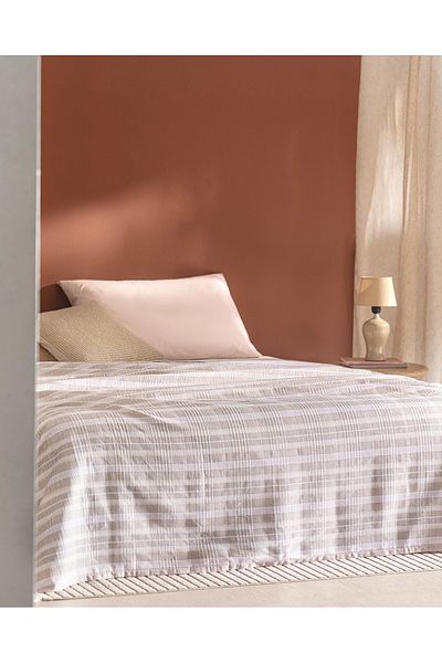 Madame Coco Darvell Beige Piqué – Doppelt, Baumwolle, Ecocell bedruckt