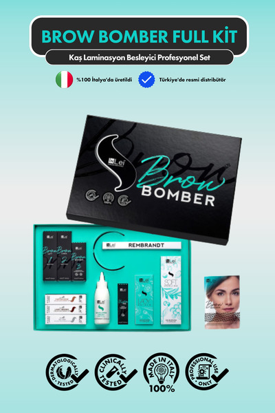 İnLei Brow Bomber Full Kit Profesyonel Kaş Laminasyon Seti
