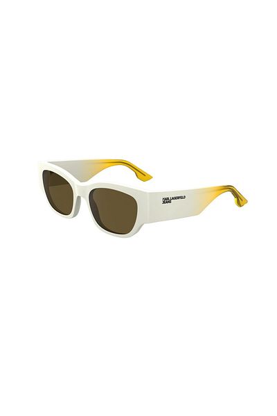 Karl Lagerfeld Kl 6168S 105 52 Unisex Square White Bone Sunglasses