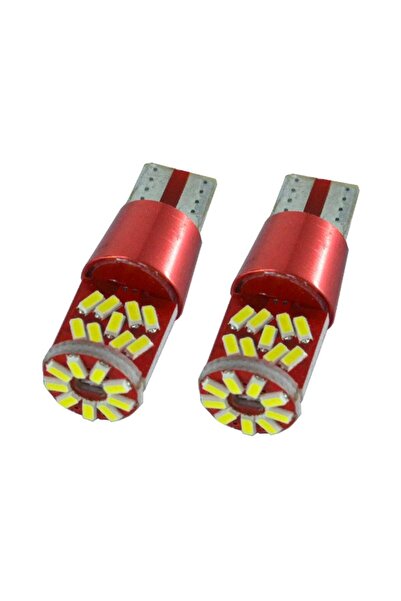 Techmaster T10 3014 Park Led Ampülü 27 Ledli Canbus Beyaz