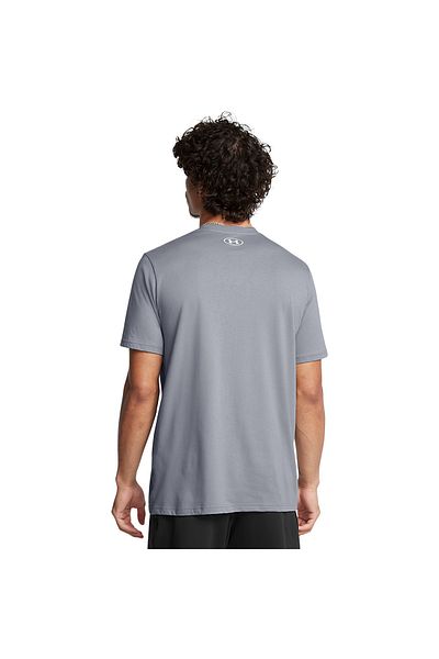 Under Armour Ανανέωση λογότυπου Sportstyle Ανδρικό γκρι μπλουζάκι με στρογγυλή λαιμόκοψη