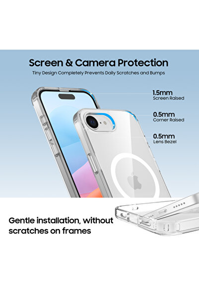 Nettech Apple iPhone 16E Compatible Nt-N064 Back Protection Case - Transparent