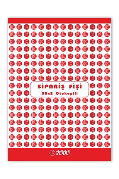 Sipariş Fişi A5 14x20 Cm 2 Nüsha Otokopili 1 Adet / Cilt