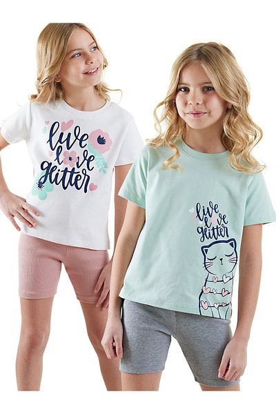 Denokids Blumenmädchen-Pyjama-Set mit 2 Stück