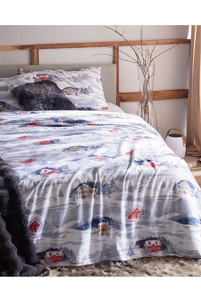 Madame Coco Erig Flanell-Bettbezug-Set, Kingsize