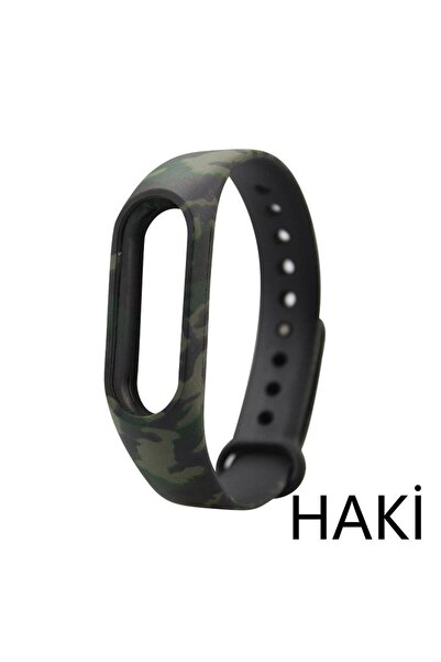 Techmaster Xiaomi Mi Band 2 Akıllı Bileklik Tme Kordon Kayış Kamuflaj Desen