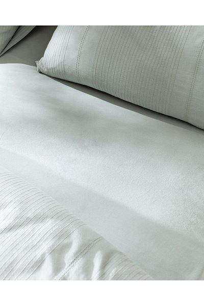 Madame Coco Rosalie Bettbezug-Set, Kingsize, 100 % Baumwolle, Dobby-Muster, Khaki