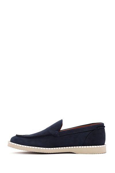 Derimod Men's Navy Blue Casual Nubuck Loafer - 24sfd6361v3