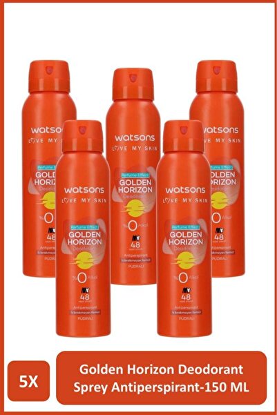 Watsons Golden Horizon Deodorant Sprey Pudralı 5x150ml
