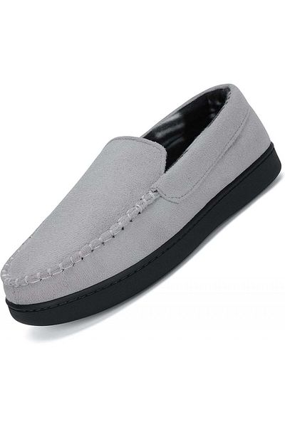 MISHANSHA Mishansha slippers, gray, textile/rubber/memory foam, 41