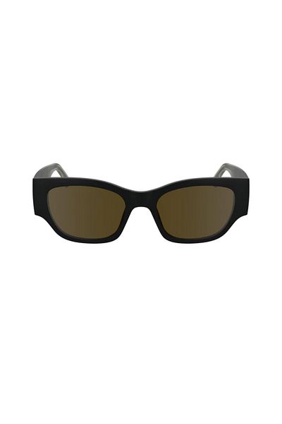 Karl Lagerfeld Kl 6168S 002 52 Unisex Square Black Bone Sunglasses