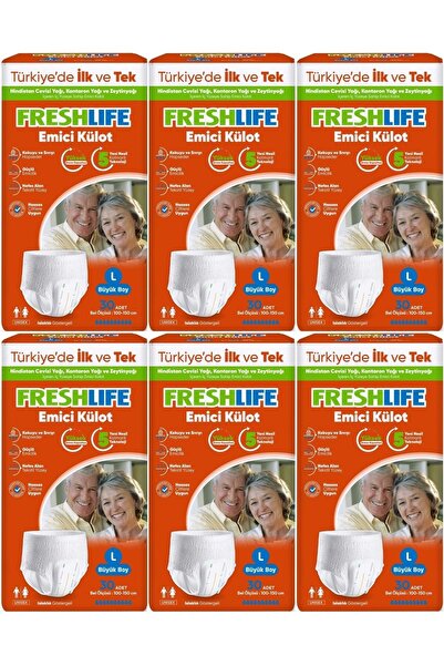 Freshlife Large Absorbent Panty Diapers - L 180 Pieces (6Pk*30)