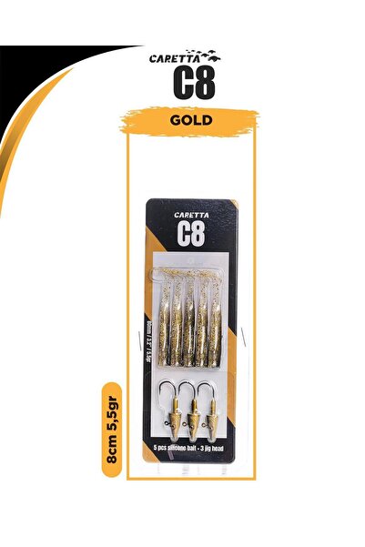 Caretta C8 8cm 5.5gr Lrf Silikon Yem