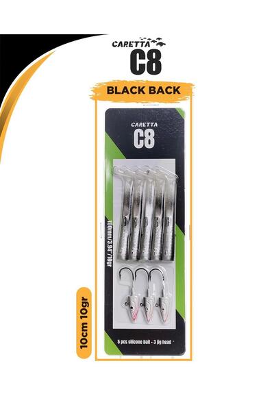 Caretta C8 10cm 10gr Lrf Silikon Yem