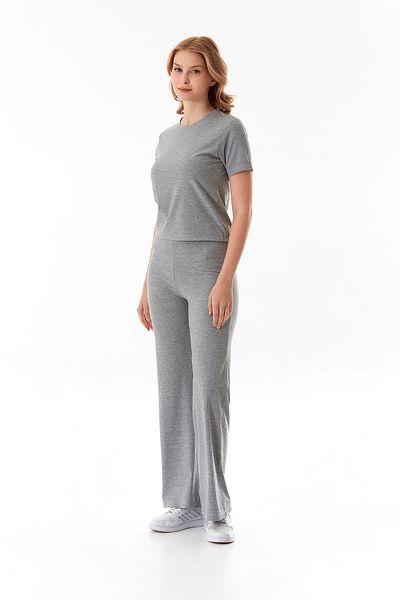 Fulla Moda Set cu talie elastică cu nervuri