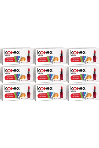 Kotex Tampon Mini 144 Lü Set (9PK*16)