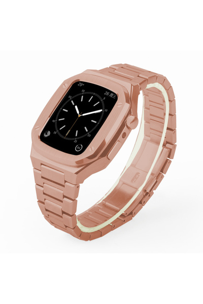 Techmaster Watch 7 8 9 45 Mm Uyumlu Paslanmaz Çelik Zırh Armor Kasa Kordon
