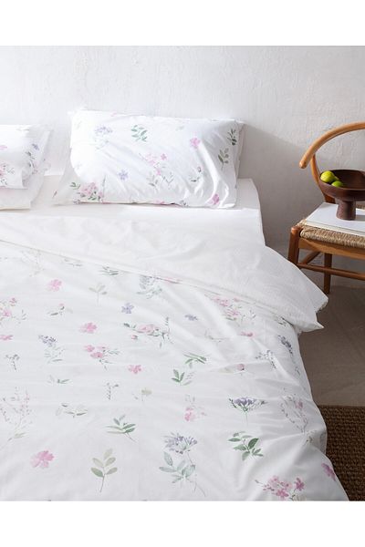 Madame Coco Evonna King Size Bettbezug-Set, 100 % Baumwolle, Ranforce-Druck, bunt