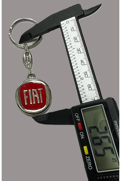 STİLİX GARAGE Fiat Red Logo Metal Automobile Key Ring 1Pcs 2Nd Quality