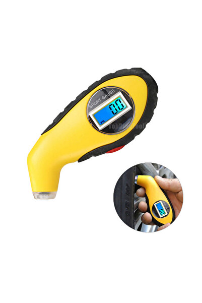 Techmaster Dijital Lastik Basınç Ölçer Araba Bisiklet Kamyon Oto PSI Ölçer