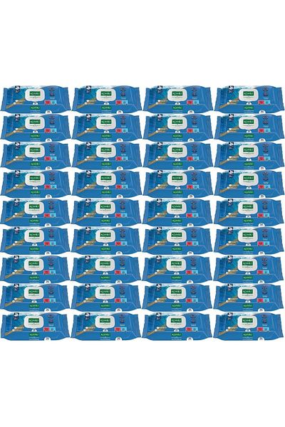 Komili Islamic Towel - Ocean Breeze, Practical Covered with 90 Sheet Set.