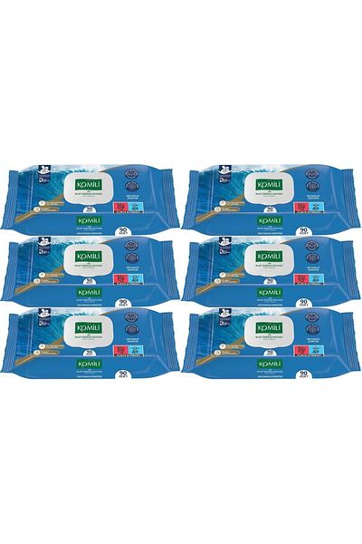 Komili 90 Sheets Ocean Breeze Wet Towels, Wipes and 540 Sheets Set