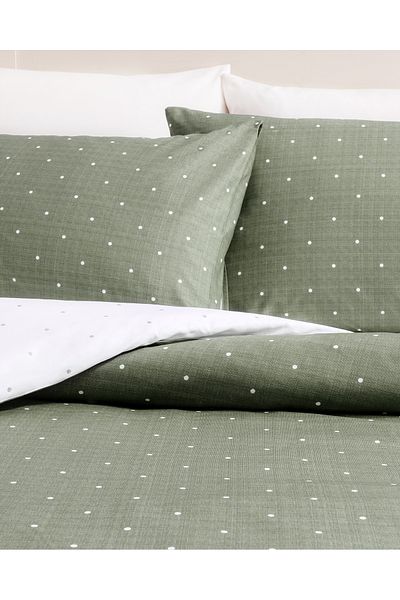 Madame Coco Brie King Size Bedrucktes Ranforce Bettbezug-Set Elastisch