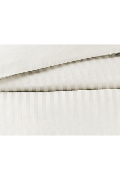 Madame Coco Elicia gestreiftes Satin-Bettbezug-Set für Super-Kingsize-Betten