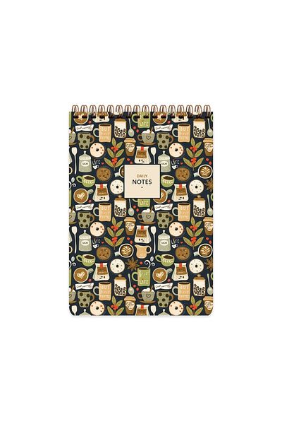 KESKİN COLOR 17x24 72 Yp.striped SprMemo Pad - Brown