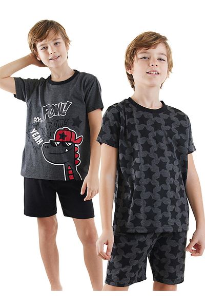 Denokids Starry Dino Boy's 2-Piece Pajama Set