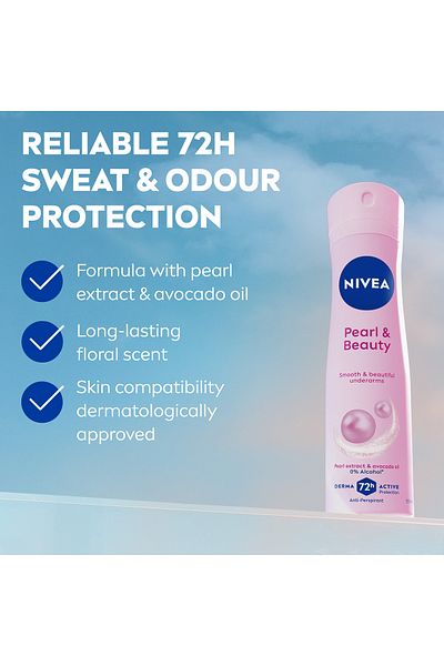 NIVEA Deo Sprey 150 Ml Pearl&beauty Kadın