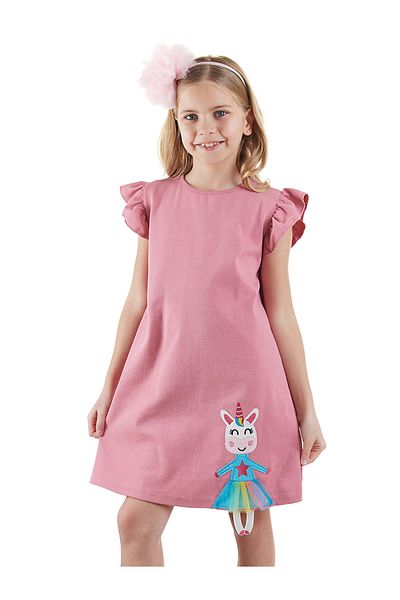 Denokids Rosa Sommerkleid für Mädchen von Lilycorn