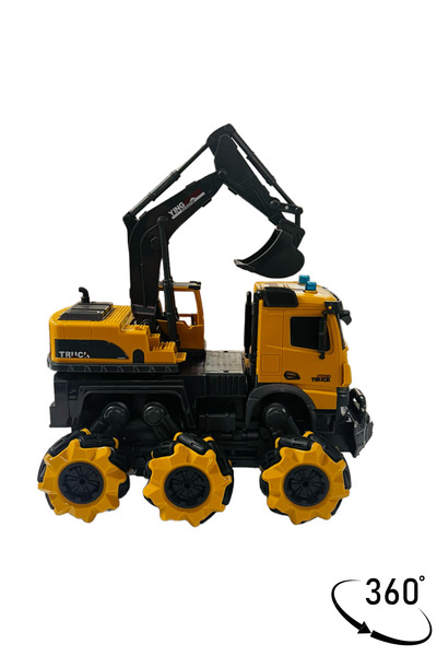 Storm 1:14 Uzaktan Kumandalı 360° Şarjlı Full Fonksiyon İş Makineleri Vinç Mikser Kamyon Kepçe