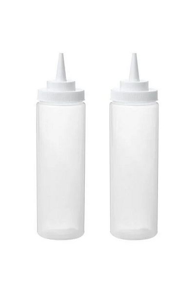 IKEA Grilltider Sauce Bottle, Transparent, 330 Ml, 2 Pcs