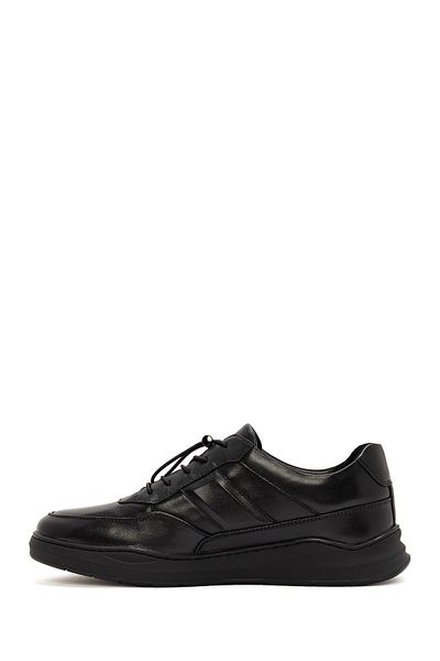 Derimod Men's Leather Sneakers - Black, Lace-up, 24WFD 691718
