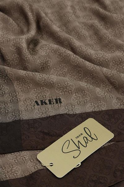 Aker Monogram Jacquard Shawl