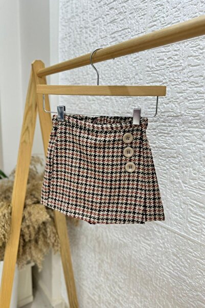 Mojo Bebek Mojo Kız Çocuk 1-5 Yaş Düğme Detaylı Şort Etek Karışık