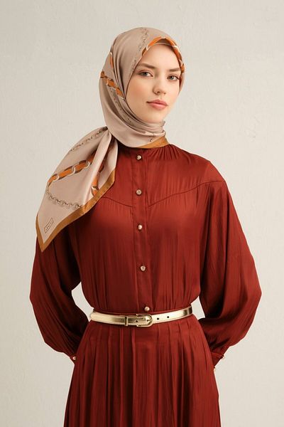 Armine Twill Silk Scarf 9346D